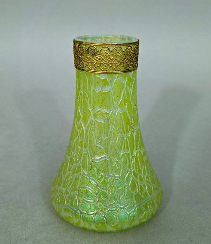L0703 jugendstil glas vase - glas,