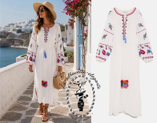 Zara maxikleid kleid tunika - kleid,