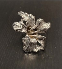 925 silber ring - 925, lilie