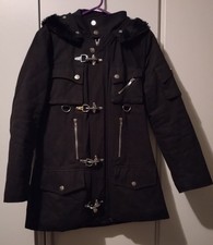 Winterjacke Gothic Punk Metal * Queen Of Darkness* M Zierschnallen