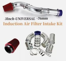 76mm 1M Universal Kaltluftschlauch Ansaugrohr Auto Sportluftfilter KFZ deu