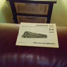 Märklin Bedienungsanleitung für Dampflok BR 03 3094 von Feber 1970 gut