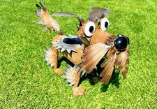 Metallfigur hund stehend - hund,