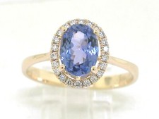 Tansanit Ring 585 Gelbgold