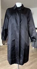 Original Prada Seiden Mantel, IT 44, schwarz, Luxus