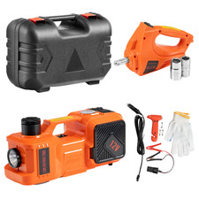 Elektrischer Wagenheber 5T mit Kompressor Koffer Notfallset Auto 12V Lift