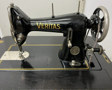 Antike Veritas Nähmaschine (ca. 1930er), Clemens Müller Dresden, versenkbar