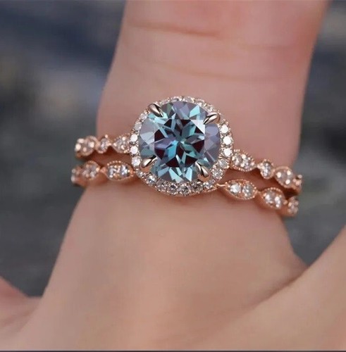 Ringset rotgold teilig - ringset, ein