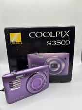 Nikon Coolpix S3500 Digitalkamera Lila Digicam 20.1 MP Kompaktkamera Mit Ovp