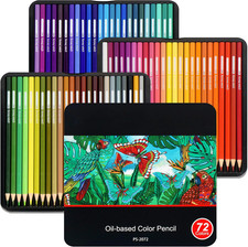72 Buntstifte Set Metallbox