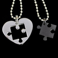 Partnerkette herz puzzle - herz,