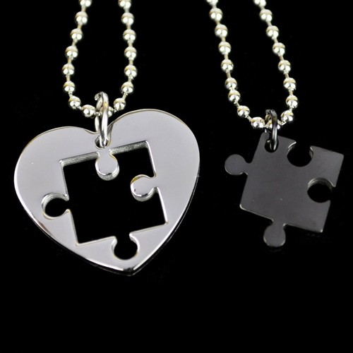 Partnerkette herz puzzle - herz,