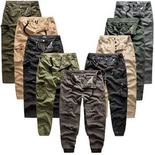 Sublevel Herren Hose Denim Sweatpants Cargo Vintage Jogging Jeans Cargohose