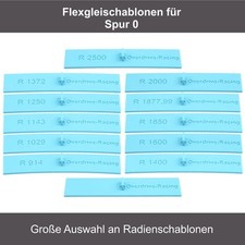 Spur 0 - Flexgleis Schienen Schablonen Flexgleisschablonen Gleisschablonen 1:45