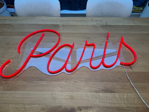 Led neon schild paris - led,