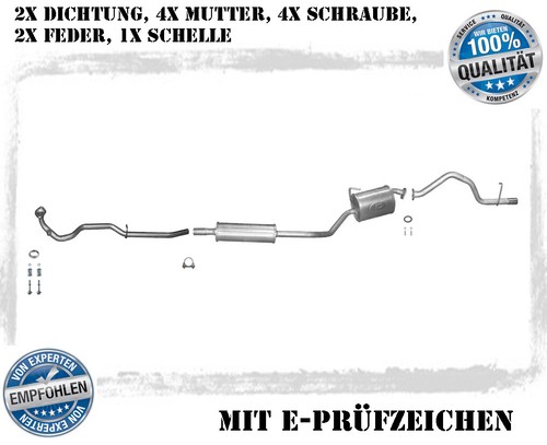 Auspuffanlage daihatsu cuore - auspuffanlage,
