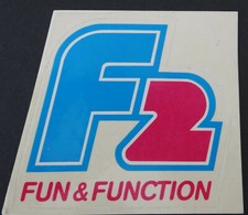 Werbe-Aufkleber F2 Logo 10x10
