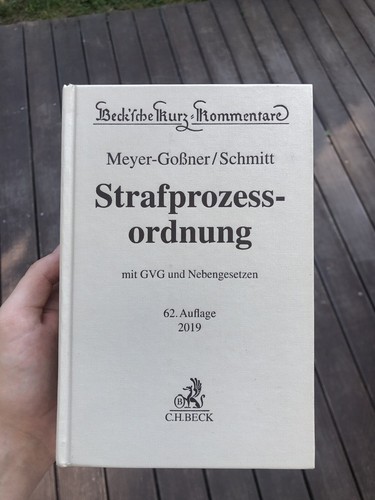 Meyer goßner schmitt stpo - meyer-goßner/schmitt,