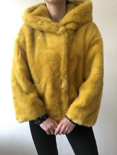 Teddy Jacke Zara XS Gelb Fake
