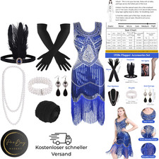 1920er Kleid V-Ausschnitt