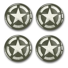 4x Doming Aufkleber Stern 60mm