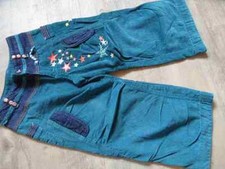 OILILY schöne bollerig weite Cordhose türkis mit Sternen Gr. 104   ST217