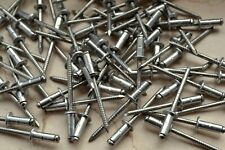  200 Stück Blindnieten mit Flachkopf und gerillten Nietdorn 4,8x14 mm Edelstahl 