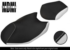 PASST ZU YAMAHA AEROX YQ 50 14-16 MASSGEFERTIGTES VINYL-SITZBEZUG-SET SCHWARZ & WEISS