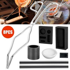 8 Stück Graphit Tiegel Kit