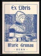 Exlibris Marie Grunau, Bern