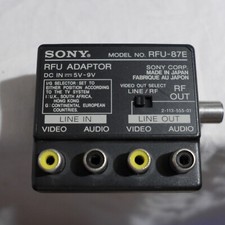 Sony RFU-87E Video Adapter für Video8 Kameras Audio IN+OUT Video IN+OUT RF-OUT