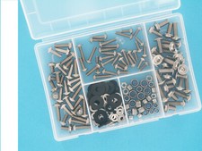 Verkleidungsschrauben, Schrauben Verkleidung M5, M6, M8 Edelstahl 190 teilig