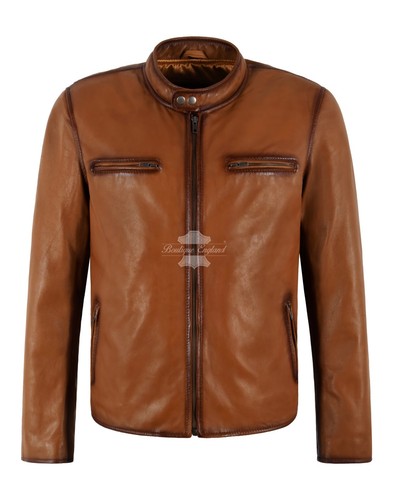 Racer herren lederjacke dark - racer,