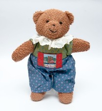 SIGIKID Anzieh Bär Bärli Bearli grün rot blau Frottee 30 cm braun Stofftier