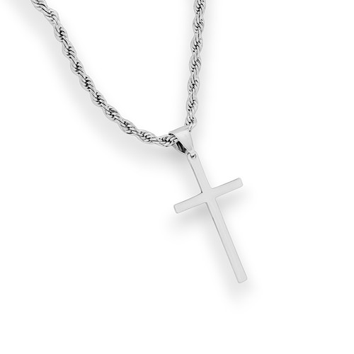 Herren kreuzkette edelstahl - kreuzkette,