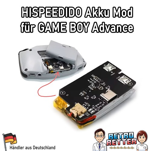 Hispeedido gba akku usb - akku, usb-c