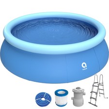 Pool Komplettset Gartenpool Aufstellpool Schwimmbad Pumpe Leiter 366 x91cm
