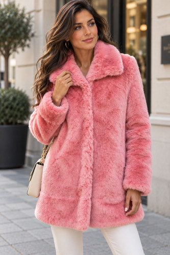 Marc cain damen plüsch mantel - marc,