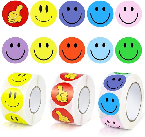 Smiley aufkleber plastik 75mm - smiley-aufkleber,