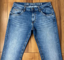 100%ORIGINAL CAMP DAVID REGULAR FIT STRETCH JEANS GR. W34 L30 PATCH DICKE NÄHTE