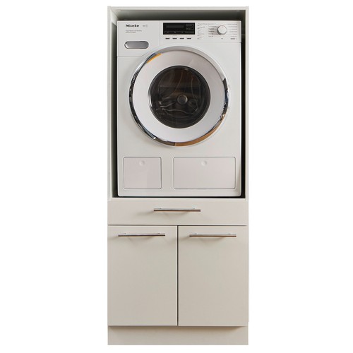 Waschmaschinenschrank weiß - -,