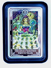 1 Unze Silber PP Tarotkarten die Hohepriesterin 2021 Farbe Nr.2 Auflage 2000 St.