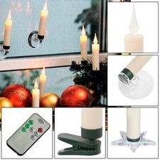 10er LED Baumkerzen natural