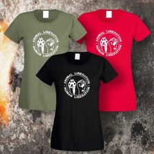 ANIMAL LIBERATION HUMAN LIBERATION GIRLIE GRÖSSEN  S-XL ( 3 FARBEN)