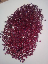 1 Lot mit 50 echten Granat, Rodolith Garnet round facet rund facet, ca 2,5 mm