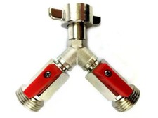 Absperrhahn Verteiler 2-leitig