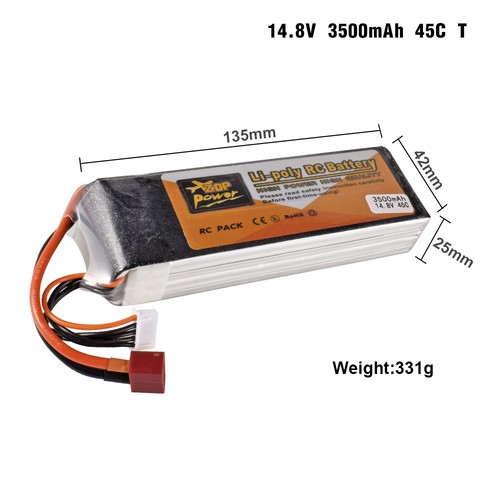 Zop power 3500mah - 4s, 14.8v