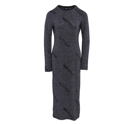 Desigual kleid grau damen - grau,