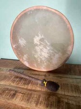 Kuhversteck schamanischer Schamane Trommel rund Ritual Musik Klangtherapie 60cm