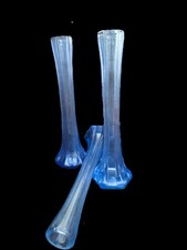 Stabvase Glas blau pastell